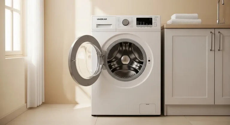 غسالة يونيون اير الاوتوماتيك في منزل مصري نظيف - حماية غسالة يونيون اير من الأعطال