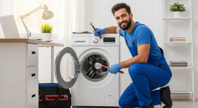 فني صيانة غسالة يونيون اير معتمد - حل توقف الغسالة فجأة أثناء البرنامج