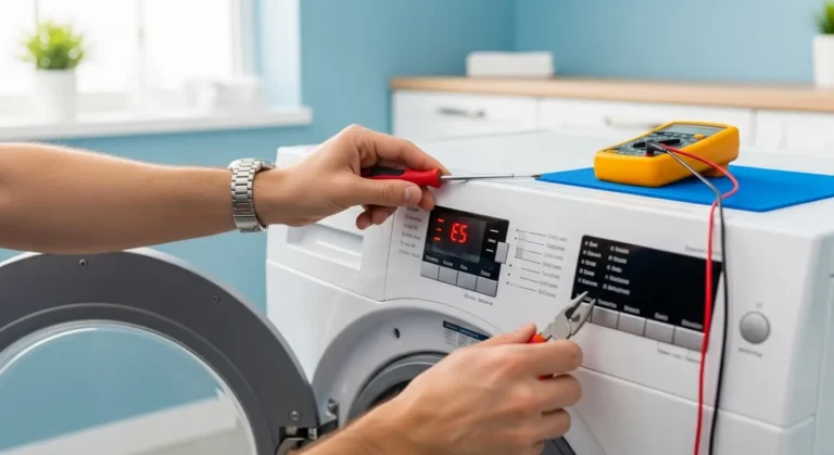 إصلاح لوحة تحكم غسالة يونيون اير وحل مشكلة رموز الأعطال.