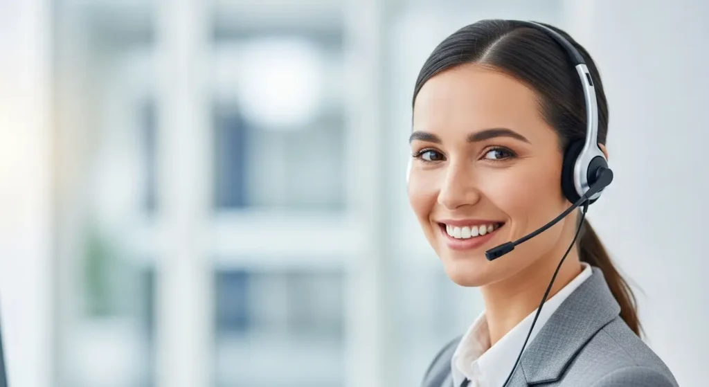 موظفة خدمة عملاء مركز صيانة يونيون اير الإسكندرية جاهزة لاستقبال بلاغات الأعطال وتقديم الدعم الفني السريع.